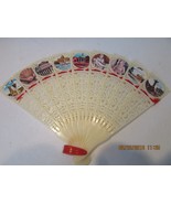 VTG SOUVENIER PERSONAL PIERCED HAND FAN ITALY FEATURING BASILLICA&#39;S &amp; SC... - $91.77 MXN