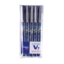 Pilot V7 Roller Ball Pen Pack of 5 (Blue Ink ) - £24.67 GBP