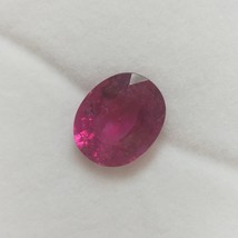 Natural Rubellite Oval Fancy Cut 11.5x9.3mm Hot Pink Color SI1 Clarity Loose Gem - £1,032.98 GBP