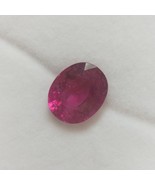 Natural Rubellite Oval Fancy Cut 11.5x9.3mm Hot Pink Color SI1 Clarity L... - £1,008.99 GBP