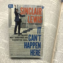 Sinclair Lewis  It Can’t Happen Here  1965 Dell 4128 Paperback - £10.16 GBP