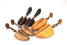 3 Pairs Vintage Wooden Shoe Trees - Size 1-5 Womens mens Travel Tree Mens - £53.36 GBP