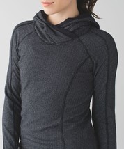 Lululemon Think Fast Hoodie Heather Gray Stretch Athletic Size Med - $34.64