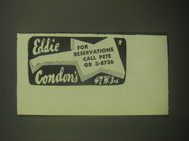 1946 Eddie Condon Concert Advertisement - £14.77 GBP