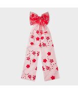 Americana Star Flower Long Hair Bow Barrette Red White Blue Patriotic - €7,87 EUR