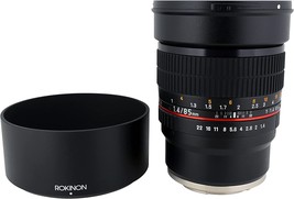 Rokinon 85M-FX 85mm F1.4 Ultra Wide Fixed Lens for Fujifilm X-Mount Cameras - $280.99