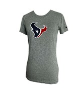 NFL Team Apparel Womens Shirt Size Small Houston Texans Tee Gray Dri Fit - $11.88