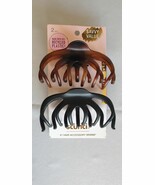 Scunci Large Claw Clips Brown &amp; Black No-Slip Grip for Thick Hairs - Pac... - $145.31 MXN