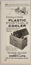 1960 Print Ad Carry-Lite&#39;s Plastic Portable Coolers Milwaukee,Wisconsin - £7.89 GBP