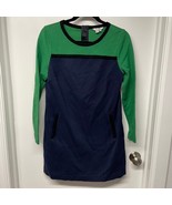 Boden Womens Vintage 90s Color Block Knit Long Sleeve Pocket Shift Dress... - $37.62