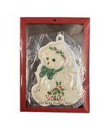 LENOX Holiday TEDDY BEAR COOKIE PRESS Mold Kitchen w/Sugar Cookie Recipe... - $12.86