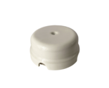 Porcelain Junction Box White Glaze Finish Diameter 3&quot; OLDE WORLDE - $27.97