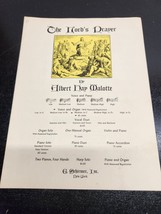 The Lord&#39;s Prayer by Albert Hay Malotte Sheet Music for Voice and Piano ... - £10.12 GBP