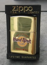 Hard Rock Cafe NIAGARA FALLS, Canada Zippo Lighter 1998 Polished Brass - $733.88 MXN