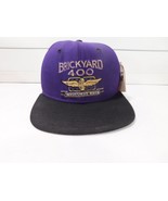 Brickyard 400 Hat DeLong Men&#39;s Snapback Purple Black Inaugural Race 1994 - €17,11 EUR
