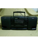 Sony CFD-535 Radio Cassette Stereo Boombox Mega Bass Equalizer AS IS/NO CD - $33.77 CAD