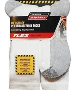 DICKIES FLEX DRI-TECH CREW PERFORMANCE WORK SWEAT FIGHTING SOCKS 6-12   ... - $18.15 CAD
