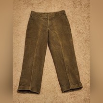 Orvis vintage men 34 waist and 25 Length corduroy short length pants mad... - $24.75