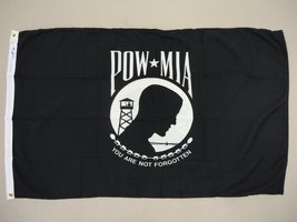 POW/MIA You Are Not Forgotten Double Seal Forge Indoor Outdoor Dyed 2-ply Spun P - £6.44 GBP