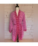 Knox Rose Pink Paisley Print Open Front Kimono Cardigan Boho Western - S... - £15.41 GBP