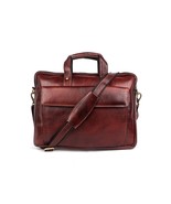 Brown Laptop Leather Bag Messenger Bag . - €68,50 EUR
