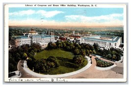 Library of Congress and Home Office Building Washington DC WB Postcard Y9 - £1.45 GBP