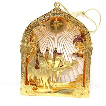 2002 Three Wise Men Danbury Mint Christmas Ornament Gold Plated Collection - £35.22 GBP