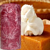 Pumpkin Pie Scented Palm Wax Pillar Candle Hand Poured - £19.98 GBP+