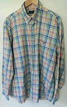 Paul &amp; Shark Yachting Button Shirt Mens 44 Multicolor Plaid Long Sleeve ... - $25.53