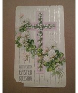 015 Vintage Easter Postcard 1913 1 Cent Postage Roanoke Virginia - £3.92 GBP