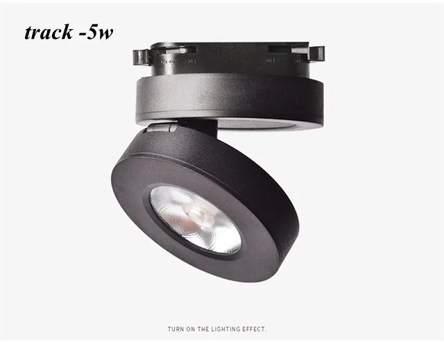 Suspension Luminaire Track Lighting Round Led 360 Angle Adjustable Surface  Down - £139.87 GBP