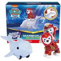 Paw Patrol Aqua Pups Marshall Transforming Dolphin Vehicle with Collectible Acti - £15.98 GBP