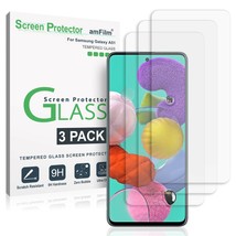 Samsung Galaxy A51 amFilm Premium Real Tempered Glass Screen Protector (3 Pack) - £10.50 GBP