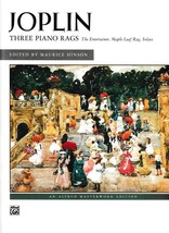 THREE PIANO RAGS, By Scott Joplin, Edited by Maurice Hinson  BRAND NEW! - £5.96 GBP