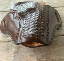 Fits Smith&Wesson Mod. 686 4”BBL 2-Slot Leather Belt Holster With Open Top. image 5
