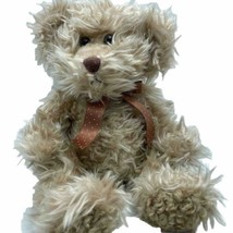 Russ Berrie Bears From The Past Radcliffe Teddy Bear 12&quot; Plush Shaggy Brown Bow - £10.04 GBP