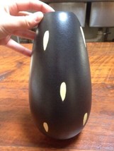 Vintage Scandinavian Swedish Black Matte Glaze Yellow Tear Drop Ikebana ... - £157.26 GBP