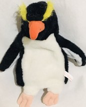 Harwil Melbourne Full Body Emperor Penguin Bird Black Plush Animal Euc Htf - £25.06 GBP