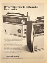 GENERAL ELECTRIC - Half of Radio Listen to This - 1965 Vintage Print Ad - $212.67 MXN