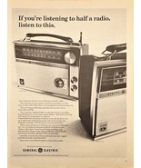 GENERAL ELECTRIC - Half of Radio Listen to This - 1965 Vintage Print Ad - $211.66 MXN