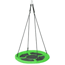 40&quot; Spider Saucer Swing Set 360 Rotation Height Adjustable Metal Frame, ... - £53.48 GBP