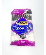 Vintage Bic Classic Stic Ball Pens Black USA NEW OLD STOCK 1994 Sealed N... - €12,84 EUR