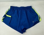 Nike Dri-FIT Running Shorts Womens MEDIUM Blue Brief Lined Athletic Fit ... - £14.15 GBP