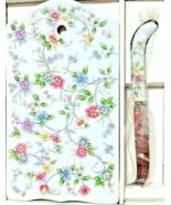 Andrea By Sadek Small Charcuterie Board With Knife Porcelain Gift Romant... - $12.99
