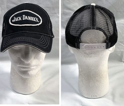 Jack Daniels Whiskey Trucker Black Baseball Hat White Snapback Strap - £23.27 GBP