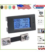 LCD Backlit 4-in-1 Power Meter 6.5-100V DC, Overload Alarm &amp; Accurate Di... - $590.63 MXN