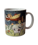 Vintage Lang And Wise 1988 Angels Charge Christmas Coffee Mug ES #8 - £12.59 GBP