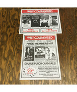 Defunct west coast video store VHS rental movie store ad flyer movie pho... - $366.64 MXN