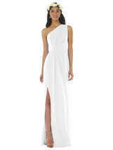 Dessy bridesmaid / Formal Dress 8156....White...Size 12 LONG...NWT - £58.85 GBP