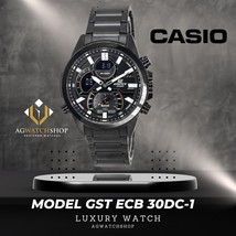 Casio Edifice ECB-30DC-1A Quartz Analog Digital Sport&#39;s 100M Men&#39;s Wristwatch - £105.32 GBP